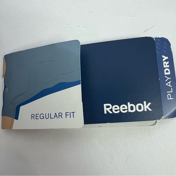 Reebok Playdry Men’s Polo Shirt Sz Large Black/Gray Short Sleeve 3 Button Front - Picture 8 of 11